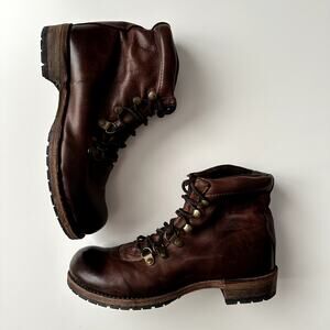 Vintage Shoe Company USA Made Minden Chocolate Buttery Leather Hiker Boot‎ W 8.5